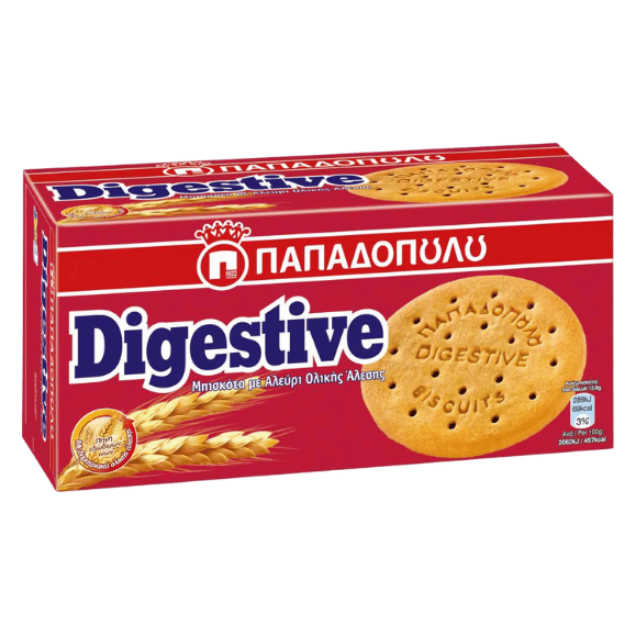Digestive Kekse (250g) Papadopoulou von Papadopoulos bei Araxxon  - Hochwertiges griechisches Produkt.   Digestive Kekse (250g) Papadopoulou από Papadopoulos στο Araxxon  - Αυθεντικό ελληνικό προϊόν.